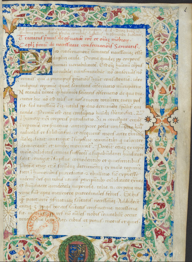 Belgique - Bibliothèque royale de Bruxelles - Ms 10861 (dédicace)