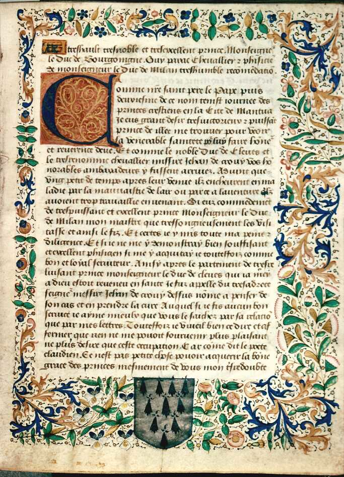 Bibliothèque municipale de Besançon - Ms 1371 (dédicace à Philippe III, duc de Bourgogne)